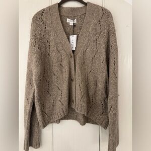 Velvet Women's Brown Cardigan Sweater
